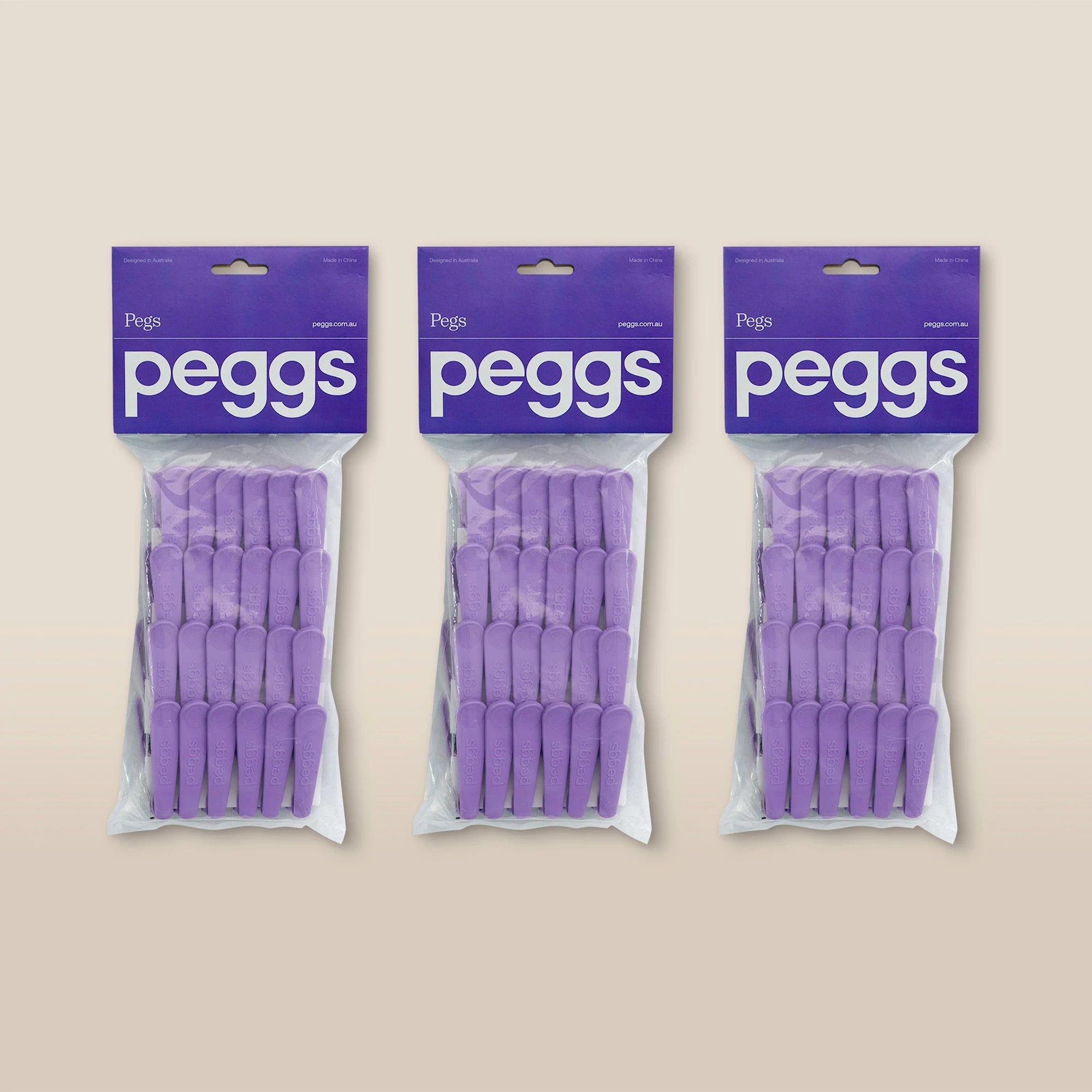 Purple Premium Pegs – 72 Pack